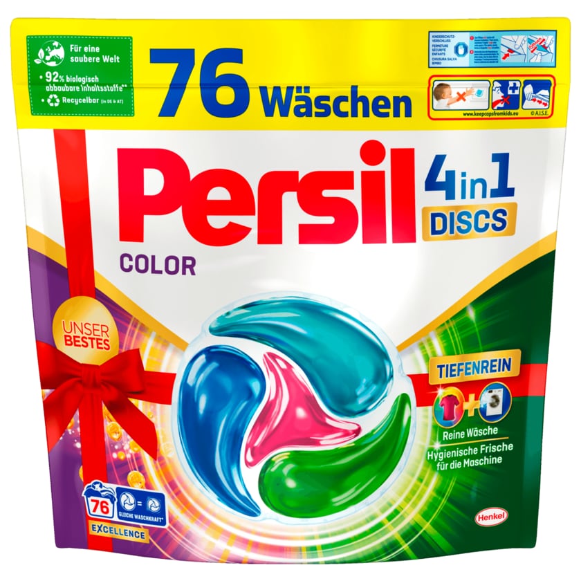 Persil Colorwaschmittel 4in1 Discs 1,9kg, 76WL
